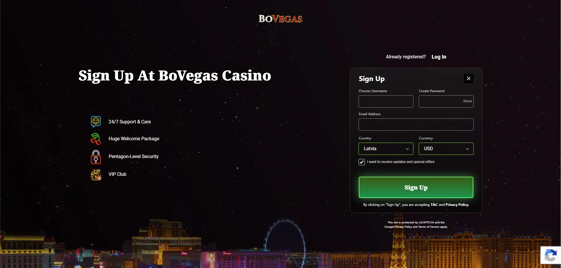How to access Bovegas Casino on Android mobile browser